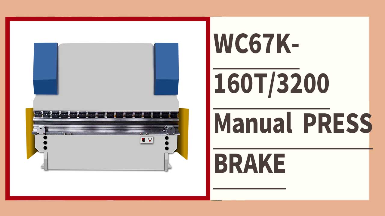 RONGWIN guide WC67Y series manual hydraulic press brake machine bending test