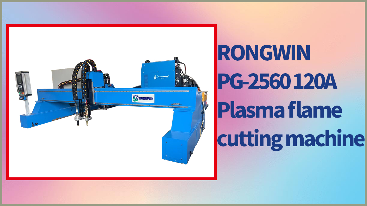 RONGWIN PG-2560 120A Table Type CNC Plasma Cutting Machine cutting steel plate