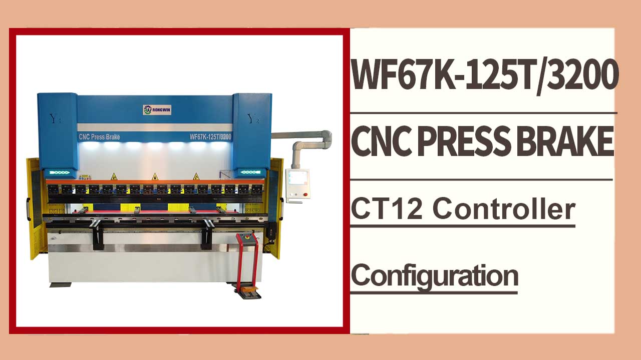 RONGWIN recommend High-precision, energy-saving WF67K-E 125T/3200 electro-hydraulic CNC press brake