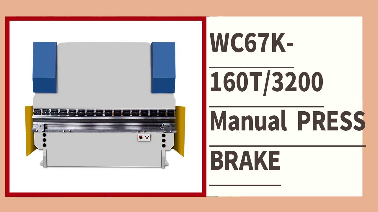 RONGWIN guide WC67Y series manual hydraulic press brake machine bending test