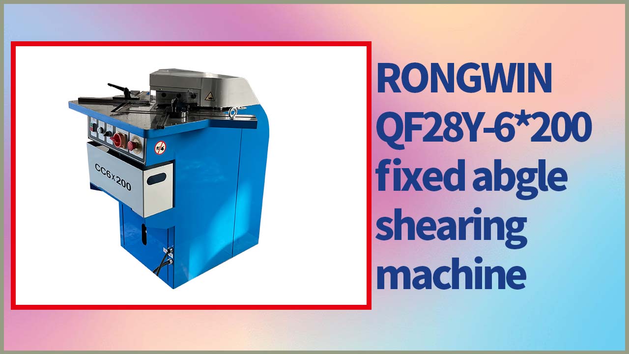 RONGWIN QF28Y-6*200 Angle Type Hydraulic Notching Machine Corner Cutter for Metal Sheet Cutting