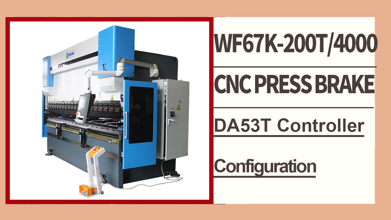 RONGWIN guides you Energy saving WF67K-E 200T4000 with DA53T controller CNC press brake change tools